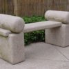 Roll top japanese granite bench